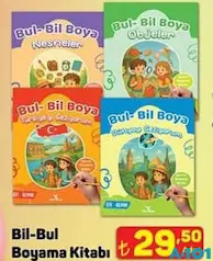 BİL-BUL BOYAMA KİTABI ÇEŞİTLERİ ADET fiyat ve kampanya bilgisi
